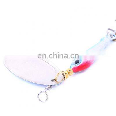 9g Freshwater Fish Bait Fischkoder Treble Hook Metallkoder Tackle Metal Fishing Lure Lead Fish With Spoon photo-5