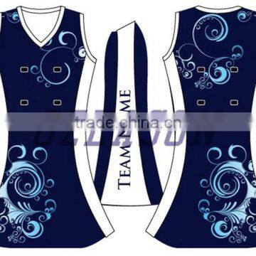 High Quality New Design Pattern Athletic Netball Singlet Netball Jersey Bodysuit photo-3