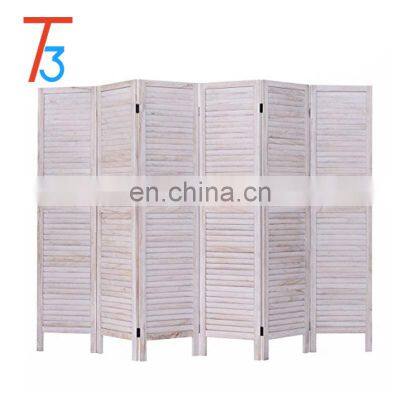 6 Panel Room Divider Folding Wood Room Divider Screen photo-2