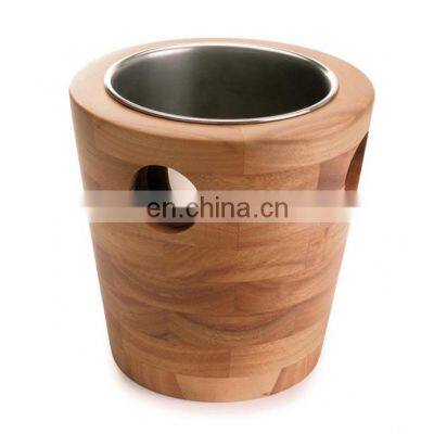 wooden wine chiller