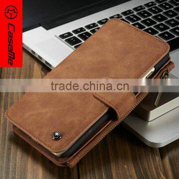 Factory Production Soft Leather Mobile Phone For Iphone 6 plus Flip Wallet Leather Case