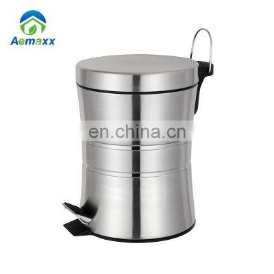 Ванно-кухонный мусорный бак из нержавеющей стали с зеркальным покрытием. Бак для мусора объемом 12 л, 20 л, 27 л, 30 л photo-5