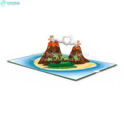 I Love You 3D Folding Card Best Valentine’s Day Gift 3D Pop Up Card for Lovers