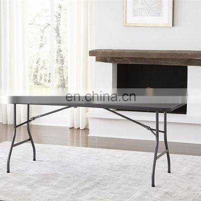 4ft Outdoor Furniture Folding Table Picnic Kitchen Rectangle Plastic Vynyl Tables Portable Plastic Folding Tables photo-5