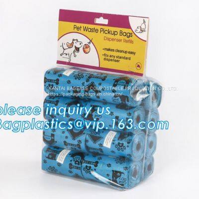 Wholesale Pet Dog Poop Bags Custom Printed Poop Bags Dog Waste Bags, Portable Bone-shaped Dog Pet Poop Waste Bags With Dispenser photo-2