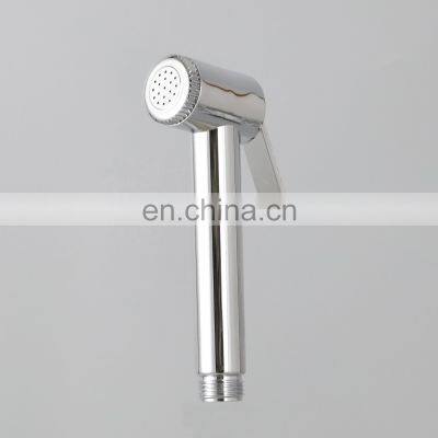 Easy Install Wall Mount Bath Shattaf Bidet Sprayer Toilet Attachment Chrome Plastic Push Washing Hand Toilet Jet Spray