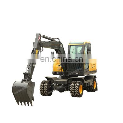 Wheel Excavator mini  wheel Excavator price hydraulic  7.5 Ton Excavator Manufacturer