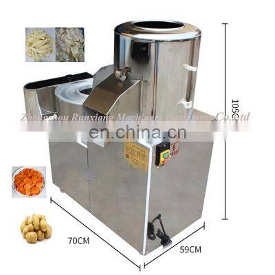 Stainless Steel 3 In 1 Potato Washing/Peeling/Cutting Machine Price/Kitchen Potato Washing Peeling Machine For Sale photo-3