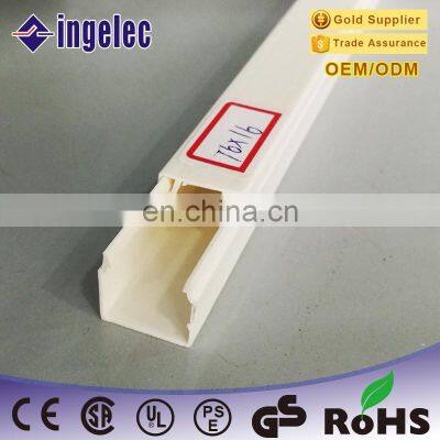 2M 76X16mm White PVC Good Insulation The Round Type Solid Wring Duct, 0.75mm/1.3mm/1.5mm/2.4mmthickness Cable Trunking photo-2