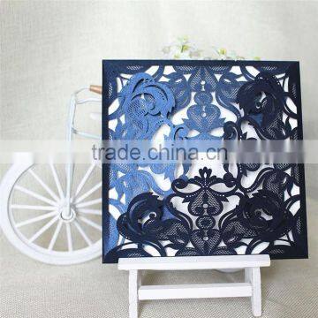 2016 Newest Personalized Elegant European Style Wedding Invitation Card Laser Cut