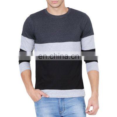 Spandex/cotton Top Quality Gym Customized T-shirt Wholesale Round Neck Fitness Blank Muscle Fit Drop Hem t Shirt