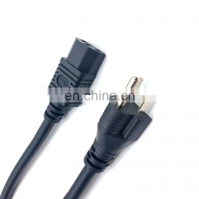 Wholesale  AC 220V Computer US power Cord C13 1.5M 1.8M 3 PIN Power Cord for laptop