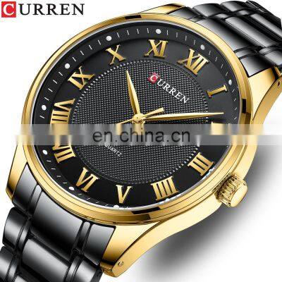 CURREN 8409 New Fashion Casual Simple Design Quartz Watch For Men Classic Business Man Stainless Steel Strap Wristwatch Custom