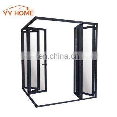 YY Home Folding patio exterior double glazed windows and doors/bi folding glass doors/USA Market