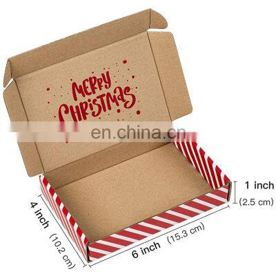 Luxury Custom LOGO Eco Friendly Printing Gift Candle Jewelry Christmas Gift Corrugated Paper Packaging Shipping Mailer Box photo-2