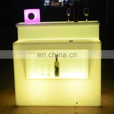 garden furniture set /bar counter top modern led cocktail tables Illuminated Waterproof patio furniture sets