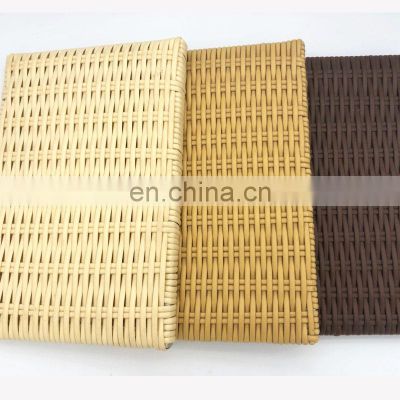 Handmade Food Contact Safety Plastic Rattan Place Mat for Bread And fruit