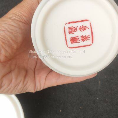 White Porcelain Office Cup Bamboo Burning Mug Cup Ceramic With Lid