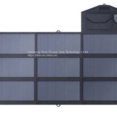 Solar Outdoor Charger Energy Storage Power Folding Dual USB Plus DC Output photo-3