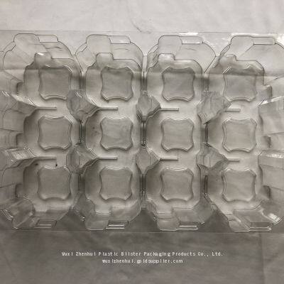 PET Thermoformed Plastic Blisters Vacuum Forming Battery Blister Packaging