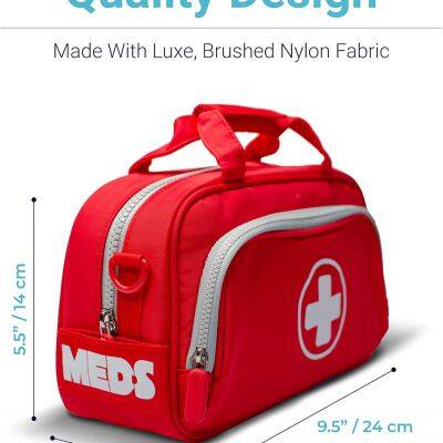 Family Travel Essentials First Aid Empty Supplies Bag photo-3