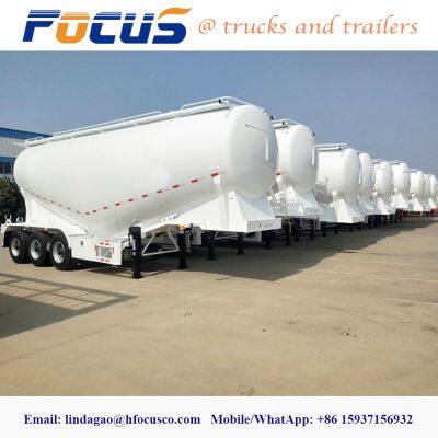 40t/50t Bulk Concrete/Cement Powder Tank/Tanker Truck Semi Trailer Made in China,Cement Tank Trailers With Lifting Axle photo-3