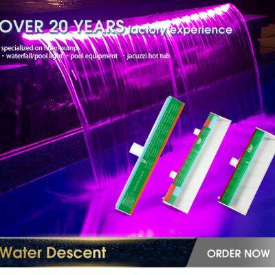 Swimming Pool Waterfall Wall Water Fountain Decoration Sheer Acrylic photo-4