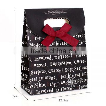 gift bag with ribbons, wholesale korean luxury paper gift bags