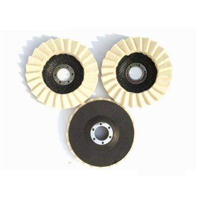 Wool Felt Flap Polishing Disc, Wool Polishing Wheel Disc Buffing Pad, Premium Felt Polishing Pads for Metal, Marble Stone, Furniture Car Wax