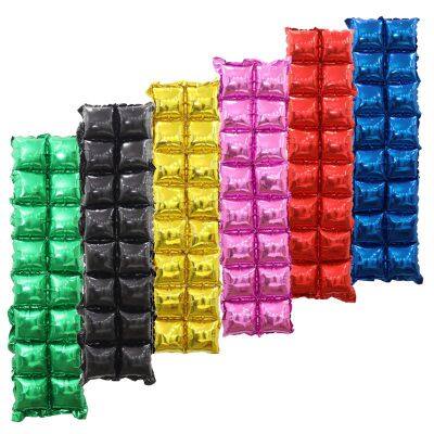 New Aluminum Film Balloon Background Wall Party Backdrops Double Row Square Glitter Sequin Wall Balloons Party Decoration
