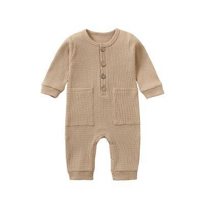 Newborn Baby Romper Onesie Jumpsuit Long Sleeves Baby Climb Clothes Children's Pajama Cotton photo-4