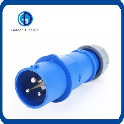Industrial Socket Plug 16A 32A 63A 125A IP44 IP67 Male and Female with Cover Socket