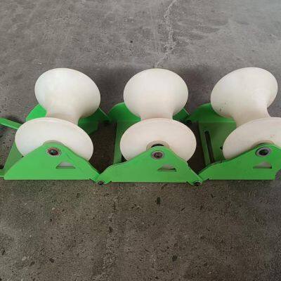 Triple Pulley | 5mm Thickened Steel Triangular Base + Nylon Pulleys | Seamless Welding | 58cm Total Width & Foldable photo-5