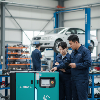 BEIYUE75KW 100HP Heavy Duty Screw Air Compressor For Industrial