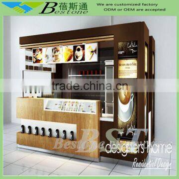 shopping mall shop coffee kiosk design for decorations