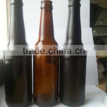 wholesale black glass beer bottle /glass bottle /beer glass bottle