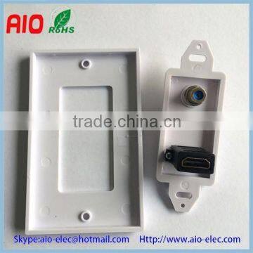 ICC Component HDMI Couple Connector Audio/Video, F-Type Decora Insert Wall Plate photo-2