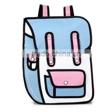 2d 3d Cartoon Bags School Backpack photo-4