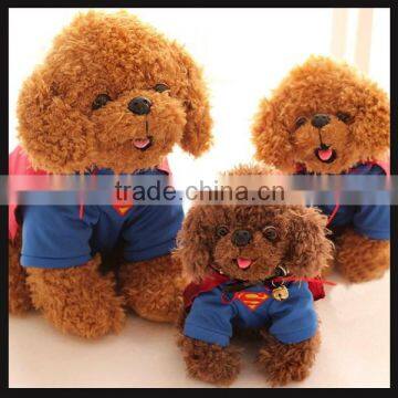 stuffed plush dog toy with teddy dog shaped