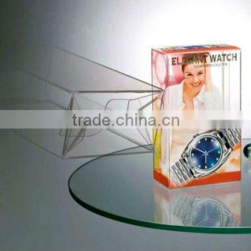 high quality PVC PET transparent watch packaging box