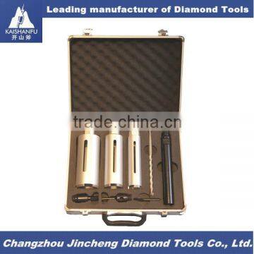 Diamond core drill bits set