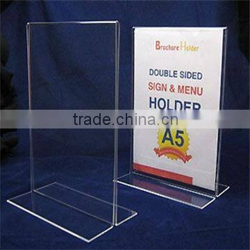 2013 promotional multiple clear acrylic specialized U shape photo frame