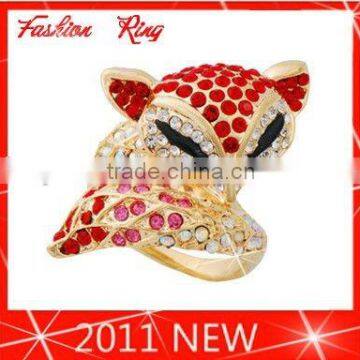 Hot sale fox ring in 18K GP