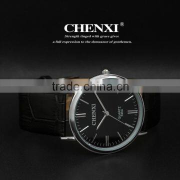 Ultra-thin Men's Leather Watches Belt ,fashion Casual Watches 026AML