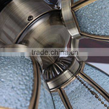 Small Outdoor White Lampshade Ceiling Fans With Light