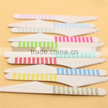 Disposable Weeding/Birth day Party Used high quality Mini Cake knives/dessert knives/wooden knives