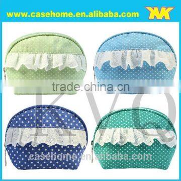 hand carry lace cosmetic bag,lace design fashion convenient bags/cosmetic bag