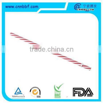 Hot sell striped hard plastic straw made in china