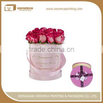 Brand new luxury flower boxes packaging
customized round shape clothes box