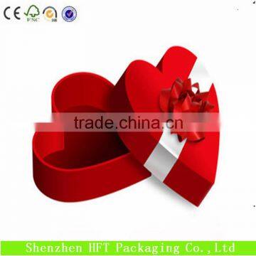 factory price fancy heart shape cholocate packaging box, valentine gift box